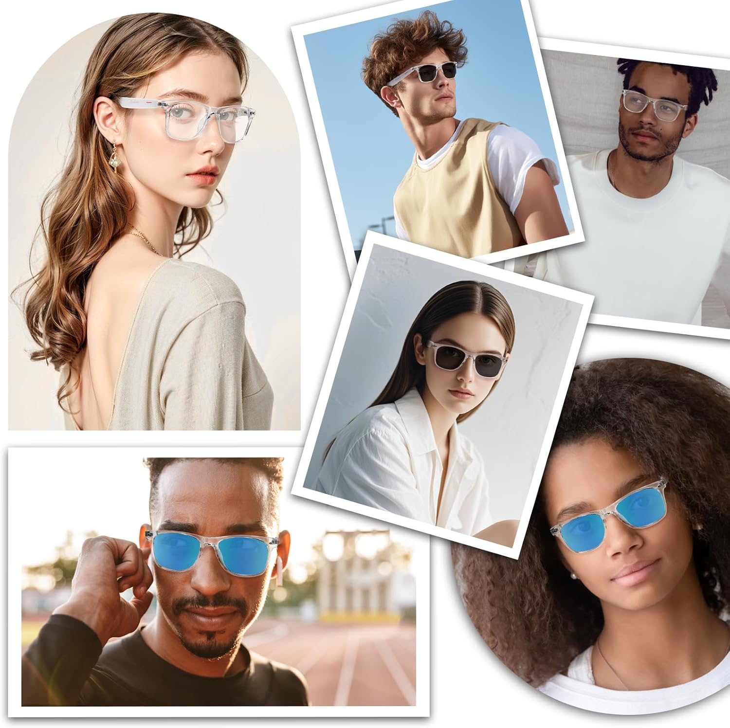 Smart Glasses - Bluetooth Glasses for Men & Women, Touch Control, Outdoor UV Protection and Voice Control, Hands-Free Calls (Clear Lens) - Image 7